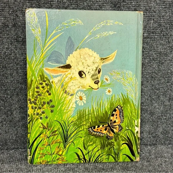 Vintage Big Golden Book A Lamb’s Tale Jenny Reyn 1963 hardcover 8.5x11 nursery - Picture 12 of 13